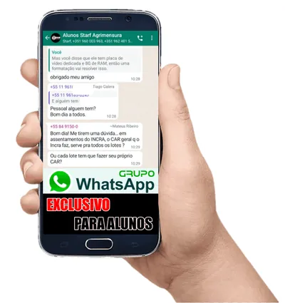 Prévia do bônus: Grupo de alunos no WhatsApp